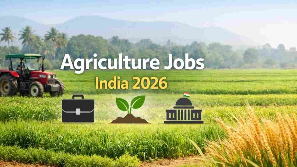 Agriculture Jobs India 2026 – Farm, Field Assistant, Supervisor & Technician Roles