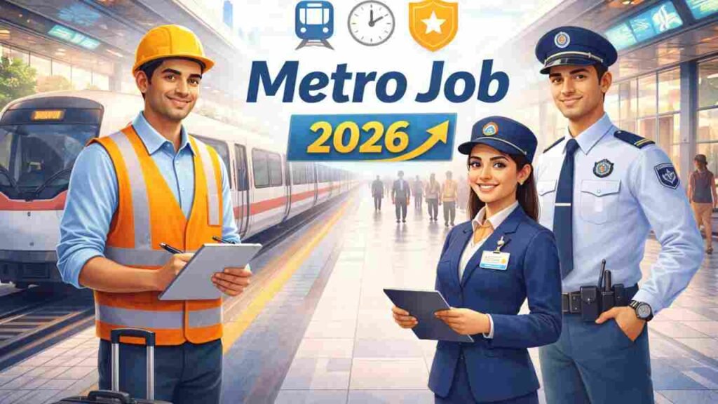 Metro Recruitment India 2026 – Driver, Ticketing, Technician & Security
