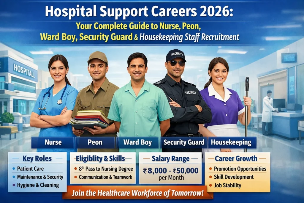 Healthcare Support Careers 2026: Complete Guide to Nursing Attendant, Hospital Helper, Patient Transport & Sanitary Staff Recruitment Healthcare Support Careers 2026